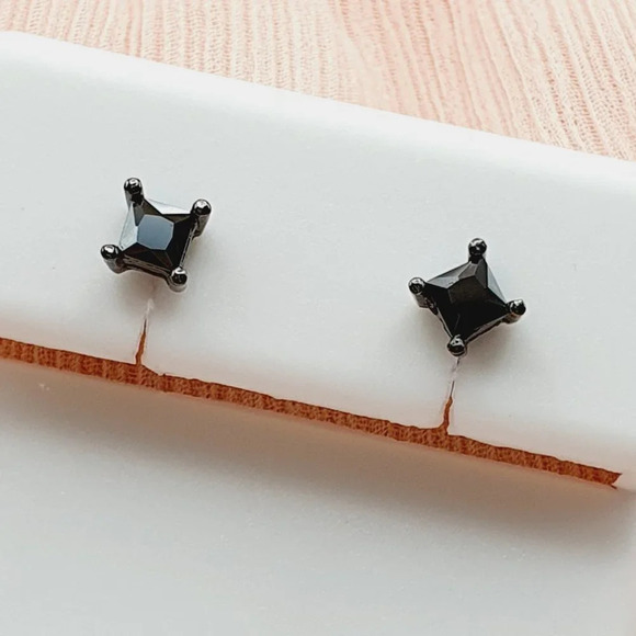 3MM S925 Sterling Silver CZ Stud Earrings for Women/Girl, US19251019 - Picture 11 of 12